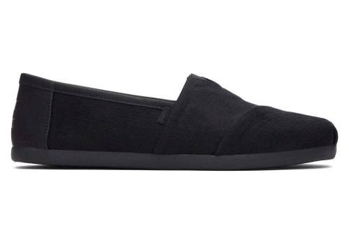 Black / Black Men's Toms Alpargata Synthetic Trim Alpargatas Ireland | IE913-692