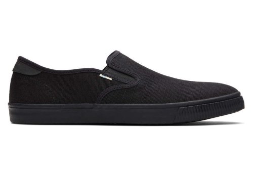 Black Men's Toms Baja Slip On Slip On Ireland | IE426-879