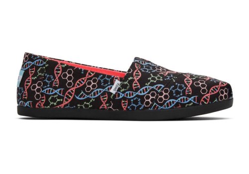 Black Women's Toms Alpargata DNA Alpargatas Ireland | IE906-962