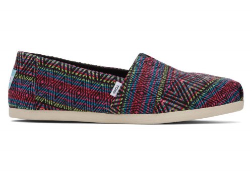 Black Women's Toms Alpargata Global Woven Alpargatas Ireland | IE016-605