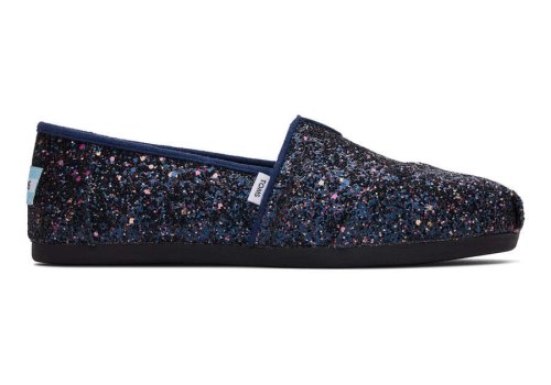 Blue Glitter Women's Toms Alpargata Glitter Alpargatas Ireland | IE860-078