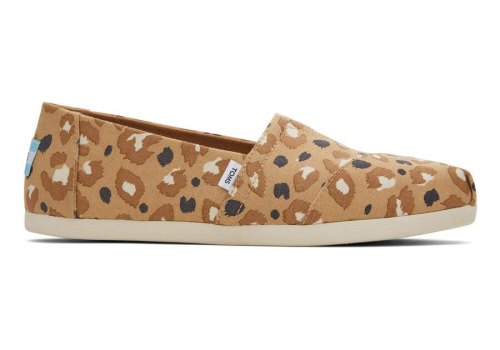 Brown Leopard Women's Toms Alpargata Leopard Alpargatas Ireland | IE987-297