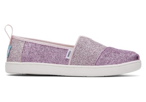 Glimmer Lilac Kids' Toms Youth Alpargata Colorblock Iridescent Glimmer Alpargatas Ireland | IE382-267