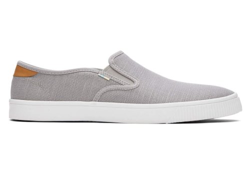 Grey Men's Toms Baja Slip On Slip On Ireland | IE635-377