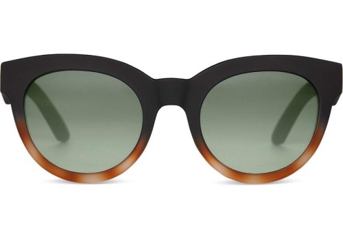 Matte Black - Glass Bottle Green Women's Toms Florentin Sunglasses Ireland | IE971-688