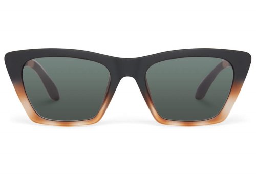 Matte Black Honey Tortoise Fade- Green Grey Women's Toms Sahara Sunglasses Ireland | IE720-911