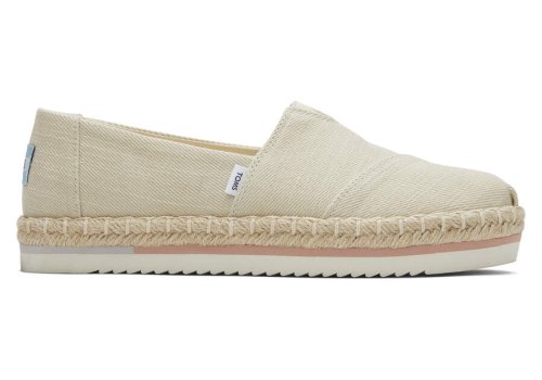 Natural Women's Toms Alpargata Rope Platform Espadrilles Ireland | IE686-982