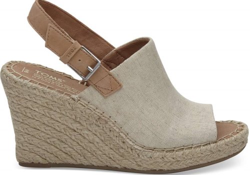 Natural Women's Toms Monica Wedge Heel Heels Ireland | IE839-264