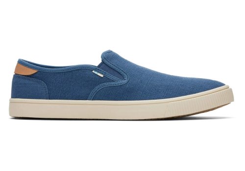 Ocean Blue Men's Toms Baja Slip On Sneakers Ireland | IE186-664