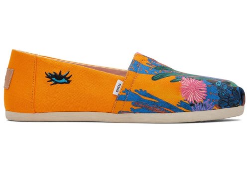 Orange Women's Toms x Stephanie Mercado Alpargatas Ireland | IE460-679