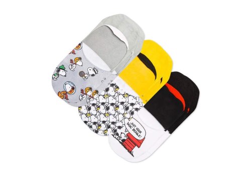 Peanuts Multi Men's Toms X Peanuts® Ultimate No Show 3 Pack Socks Ireland | IE217-138