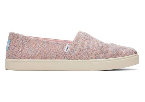 Pink Metallic Women's Toms Alpargata Cupsole Slip On Slip On Ireland | IE655-965