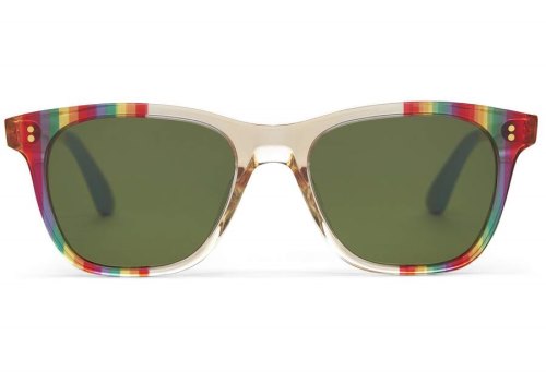 Rainbow - Glass Bottle Green Men's Toms Unity Fitzpatrick Sunglasses Ireland | IE980-335