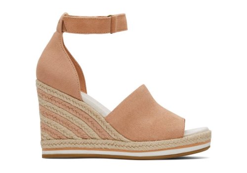 Sandy Beige Women's Toms Marisol Wedge Heel Heels Ireland | IE807-549