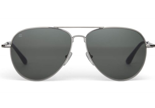 Shiny Gunmetal - Green Grey Women's Toms Hudson Sunglasses Ireland | IE123-132