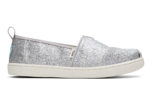 Silver Kids' Toms Youth Alpargata Glimmer Alpargatas Ireland | IE856-829