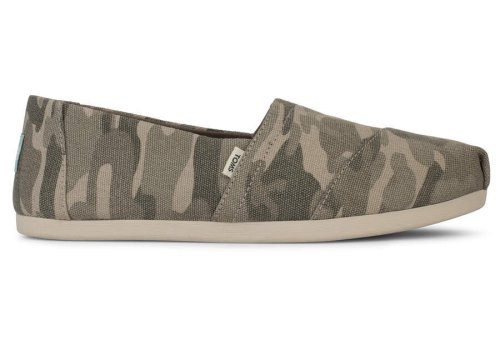 Taupe Grey Women's Toms Alpargata Camo Alpargatas Ireland | IE472-035