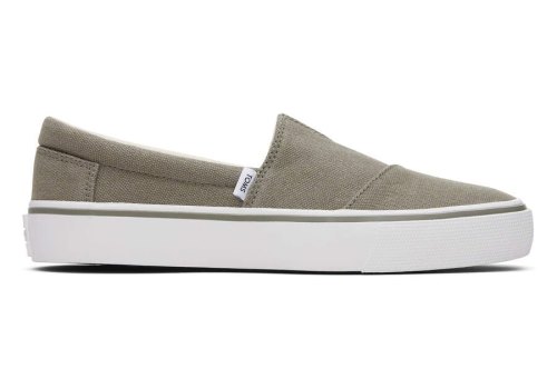 Vetiver Grey Women's Toms Fenix Slip On Ireland | IE863-418