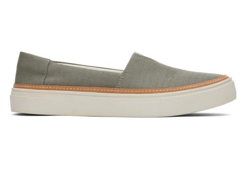 Vetiver Grey Women's Toms Parker Slip On Slip On Ireland | IE483-474