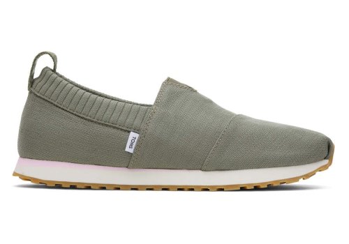 Vetiver Grey Women's Toms Resident Slip On Ireland | IE849-938