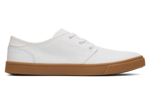 White Leather Men's Toms Carlo Sneaker Sneakers Ireland | IE680-095