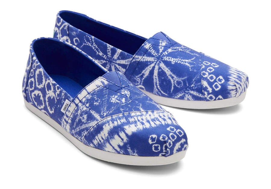 Batik Blue Women's Toms Alpargata Batik Alpargatas Ireland | IE507-998