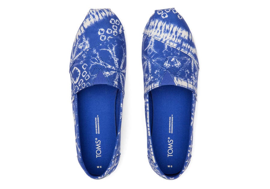 Batik Blue Women's Toms Alpargata Batik Alpargatas Ireland | IE507-998