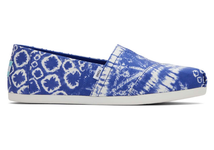 Batik Blue Women\'s Toms Alpargata Batik Alpargatas Ireland | IE507-998