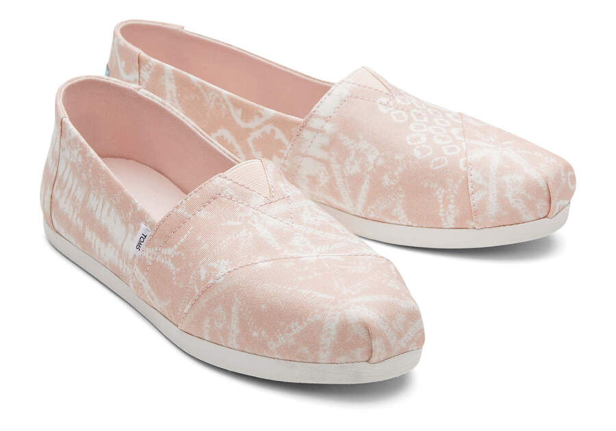 Batik Pink Women's Toms Alpargata Batik Alpargatas Ireland | IE501-071