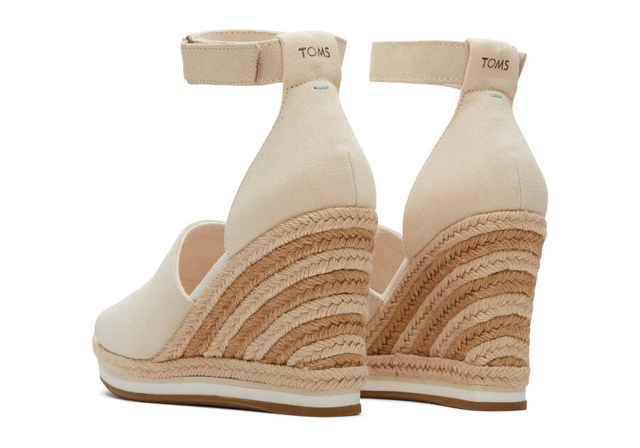 Beige Suede Women's Toms Marisol Wedge Heel Heels Ireland | IE196-691