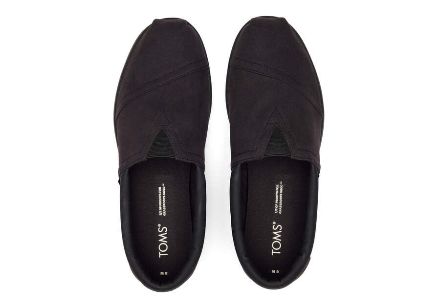 Black / Black Nubuck Men's Toms Alp Fwd Alpargatas Ireland | IE827-656