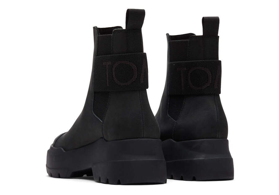 Black / Black Women's Toms Alpargata Combat Boot Boots Ireland | IE732-097