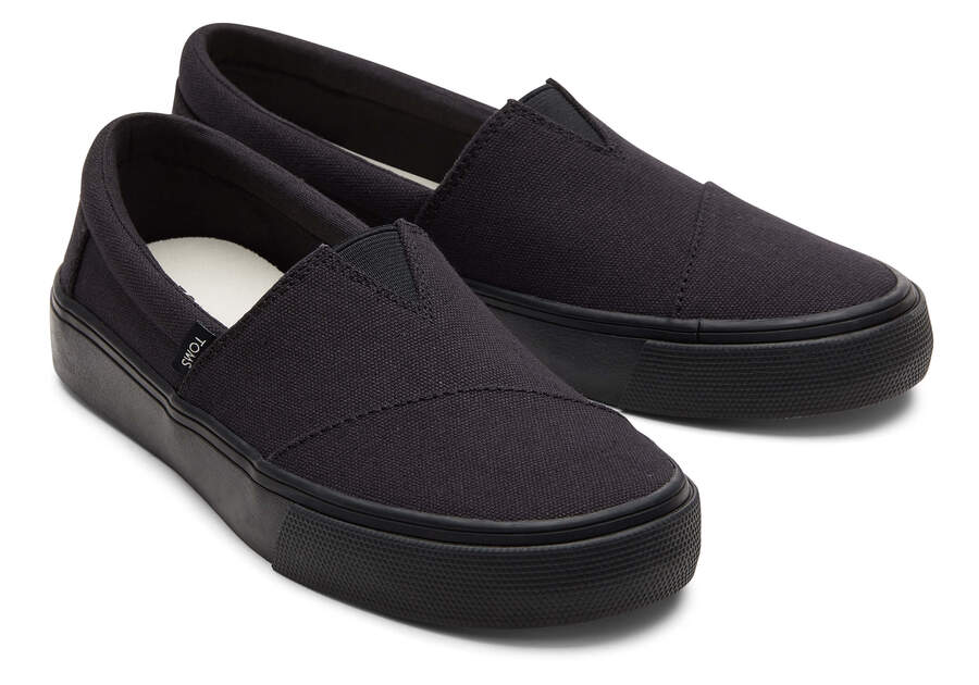 Black / Black Women's Toms Fenix Sneakers Ireland | IE045-101