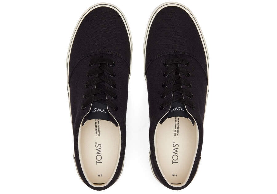 Black Canvas Men's Toms Fenix Sneakers Ireland | IE225-161