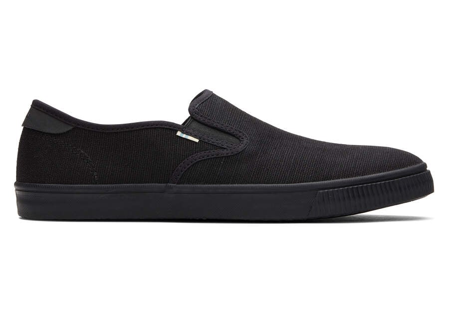 Black Men\'s Toms Baja Slip On Slip On Ireland | IE426-879