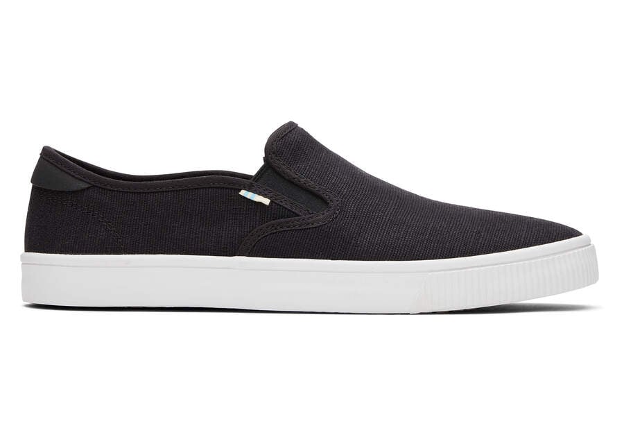 Black Men\'s Toms Baja Slip On Slip On Ireland | IE862-885