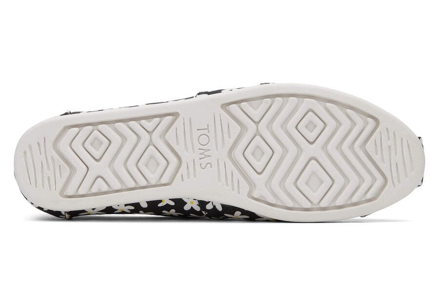 Black Sun Daisies Women's Toms Alpargata Sun Daises Alpargatas Ireland | IE355-193