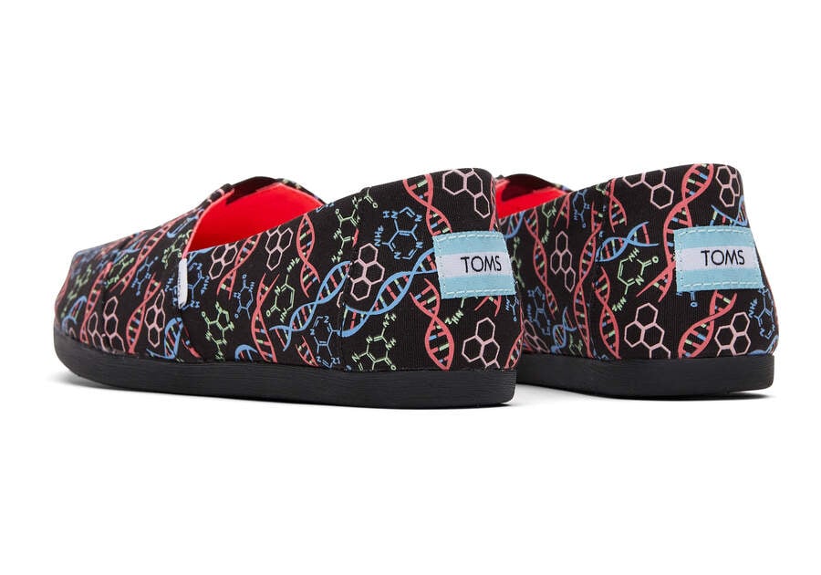 Black Women's Toms Alpargata DNA Alpargatas Ireland | IE906-962