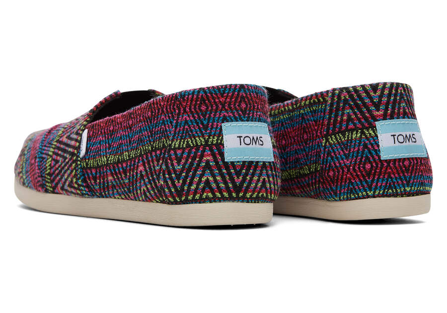 Black Women's Toms Alpargata Global Woven Alpargatas Ireland | IE016-605