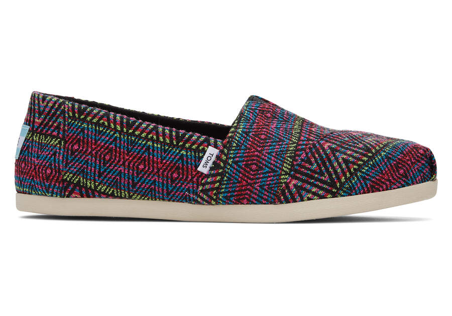 Black Women\'s Toms Alpargata Global Woven Alpargatas Ireland | IE016-605