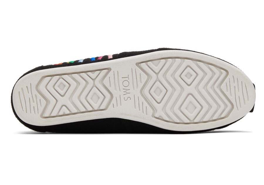 Black Women's Toms Alpargata Unity Rainbow Alpargatas Ireland | IE087-820