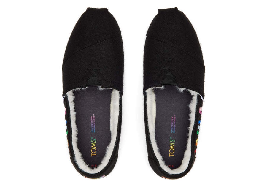 Black Women's Toms Alpargata Unity Rainbow Alpargatas Ireland | IE087-820