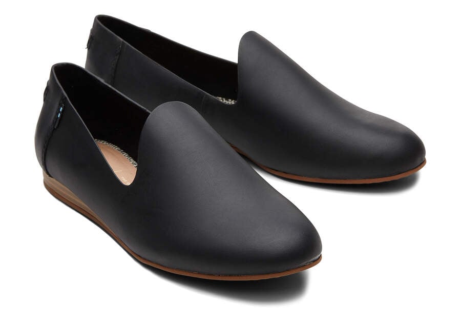 Black Women's Toms Darcy Flat Flat Shoes Ireland | IE665-288