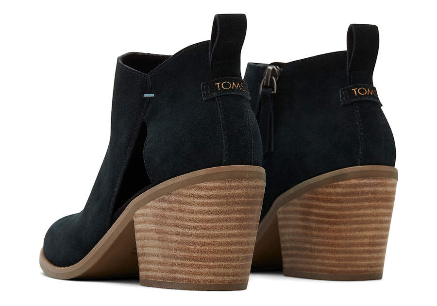 Black Women's Toms Lea Bootie Booties Ireland | IE972-814