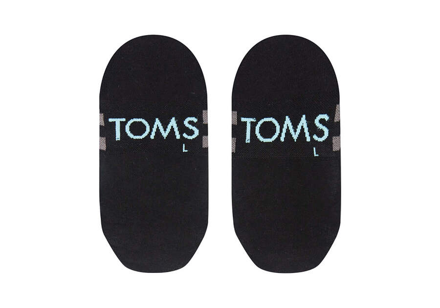 Black Women's Toms Ultimate No Show Socks Black Socks Ireland | IE875-539