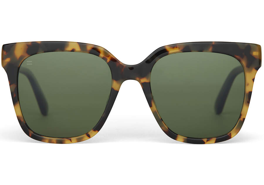 Blonde Tortoise - Bottle Green Polar Women\'s Toms Natasha Sunglasses Ireland | IE568-777