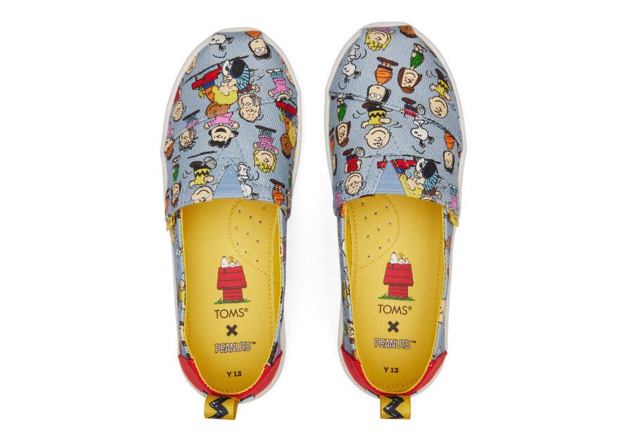 Blue Print Kids' Toms X Peanuts® Youth Alpargata Alpargatas Ireland | IE415-715