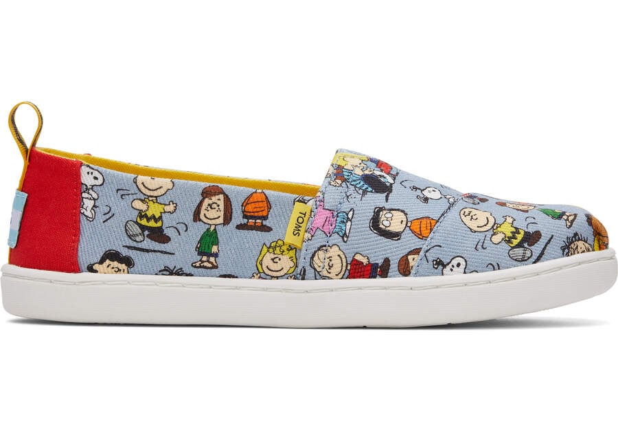 Blue Print Kids\' Toms X Peanuts® Youth Alpargata Alpargatas Ireland | IE415-715