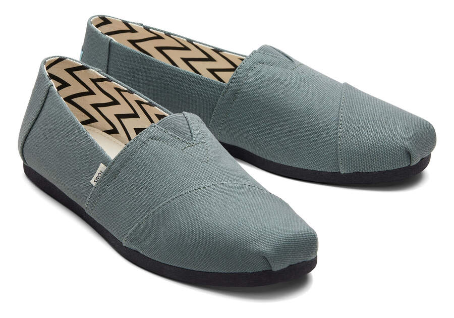 Bonsai Green Men's Toms Alpargata Heritage Canvas Alpargatas Ireland | IE006-352