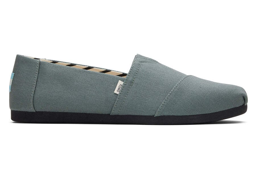 Bonsai Green Men's Toms Alpargata Heritage Canvas Alpargatas Ireland | IE006-352